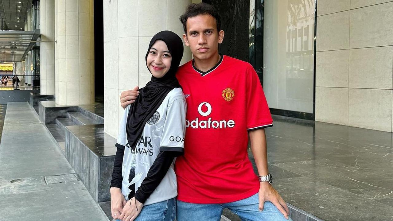 6 Gaya Bucin Couple Egy Maulana Fikri dan Adiba Khanza, Tampil Serasi Bergaya Sporty