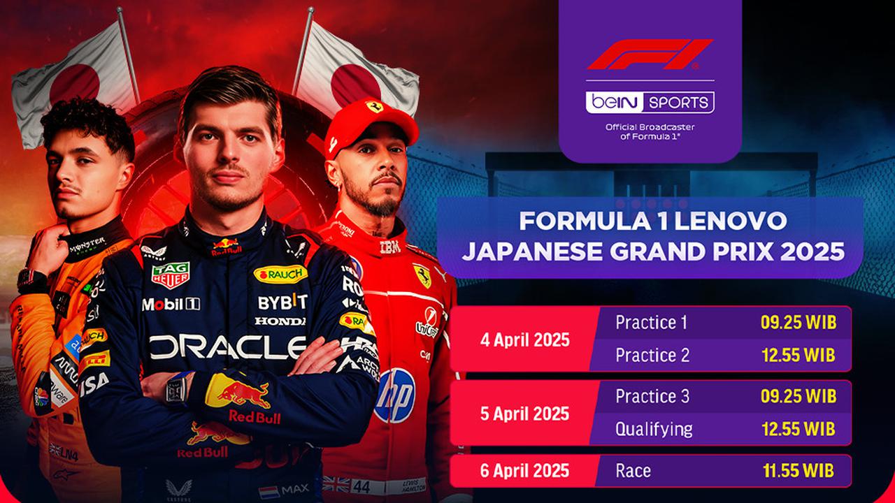 Jadwal Live Streaming Formula 1 Lenovo Japanese Grand Prix 2025 di Vidio