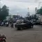 Simpang Parung Bingung yang menjadi salah satu titik kemacetan di Jalan Raya Sawangan menuju Jalan Raya Muchtar, Depok. (Liputan6.com/Dicky Agung Prihanto)