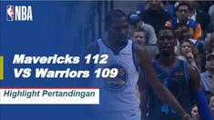 The Mavericks menang 112-109 untuk mendapatkan kemenangan pertama mereka atas Golden State sejak Desember 2015, di belakang upaya Luka Doncic (24 poin) dan Harrison Barnes (23 poin).