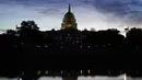 Capitol terlihat pada pagi Hari Pemilihan di Washington, Amerika Serikat, Selasa (3/11/2020). (AP Photo/J. Scott Applewhite)