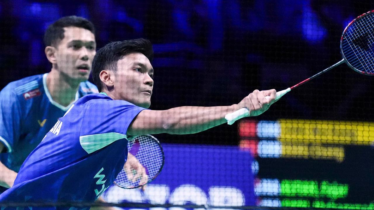 FOTO: Fajar/Fikri Lolos ke Final Denmark Open, Hajar Ganda China Dua Gim Langsung