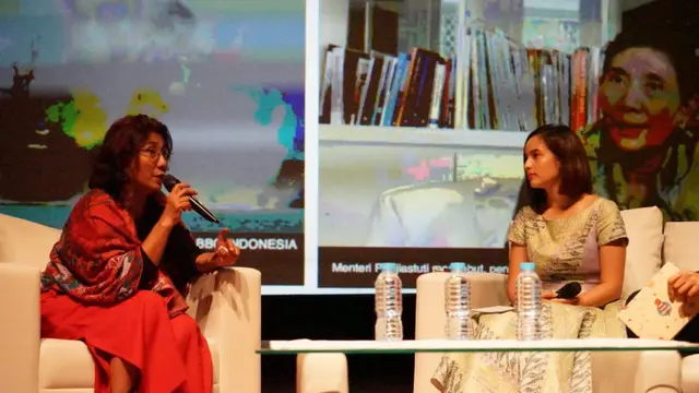 Kebersamaan Menteri Susi Pudjiastuti dan seleb Tanah Air