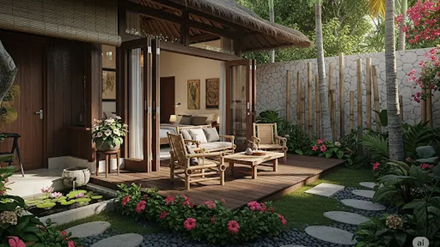 Rumah Sederhana dengan Sentuhan Alam