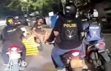 Aksi Personel Polrestabes Medan Amankan Terduga Pelaku Pencurian Pagar Besi, Curi Perhatian Warganet