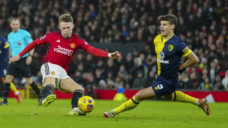 Foto: Old Trafford Tak Lagi Angker, MU Telan Kekalahan Ketujuh Musim Ini di Liga Inggris setelah Dihajar Bournemouth