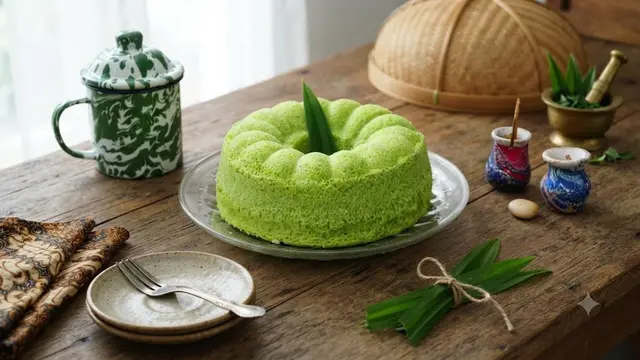 Membuat Bolu Pandan Kukus