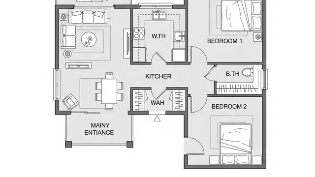 Contoh Rumah Kecil Ukuran 5x6 Meter Bisa 2 Kamar