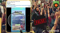 Penelusuran  klaim video penampakan Mako Brimob dibakar massa setelah demo ricuh.