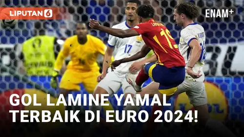 VIDEO: Gol Lamine Yamal ke Gawang Prancis Dinobatkan yang Terbaik di Euro 2024