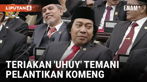 VIDEO: Komeng Dilantik, Gedung DPR Kompak Teriak 'Uhuy'