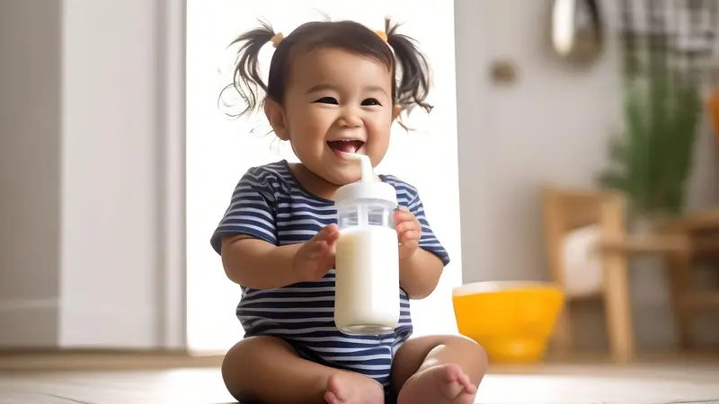 Anak minum susu