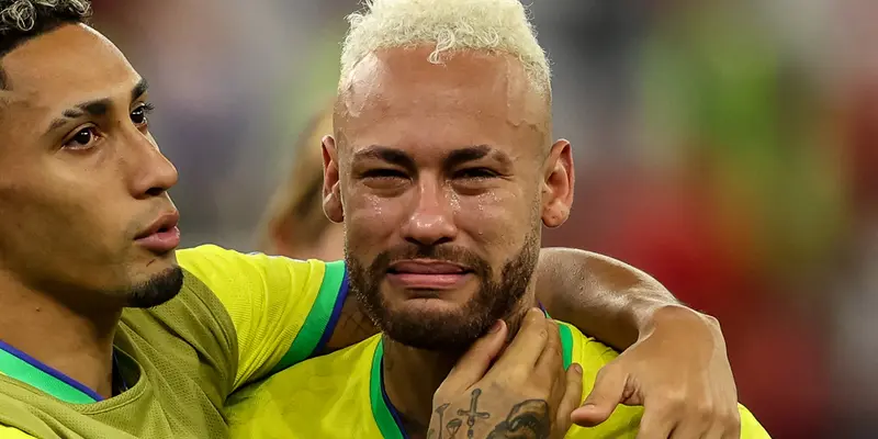 Tangisan Neymar Setelah Brasil Tersingkir dari Piala Dunia 2022