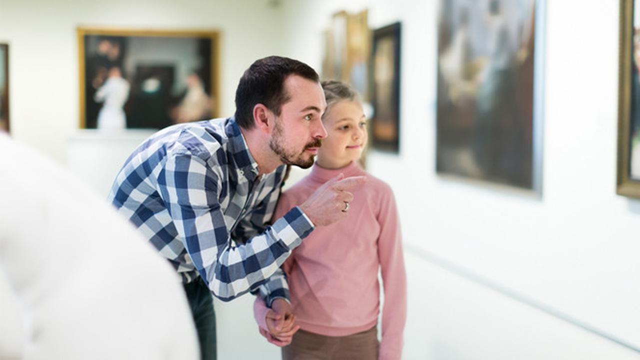 Ilustrasi bapak dan anak