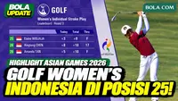 Highlight Golf Putri Indonesia di Asian Games 2026, Elaine Widjaja Finis Posisi 25