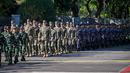 Latihan gabungan Super Garuda Shield diikuti personil militer dari beberapa negara, diantaranya Indonesia, Jepang, Singapura, Thailand, Inggris, dan Amerika Serikat. (JUNI KRISWANTO/AFP)