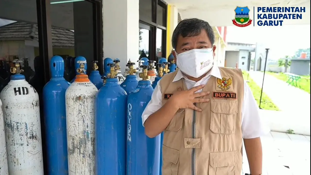 Bupati Garut Rudy Gunawan menegaskan tekadnya untuk menekan tingginya angka penyebaran Covid-19 di Garut, Jawa Barat saat ini.