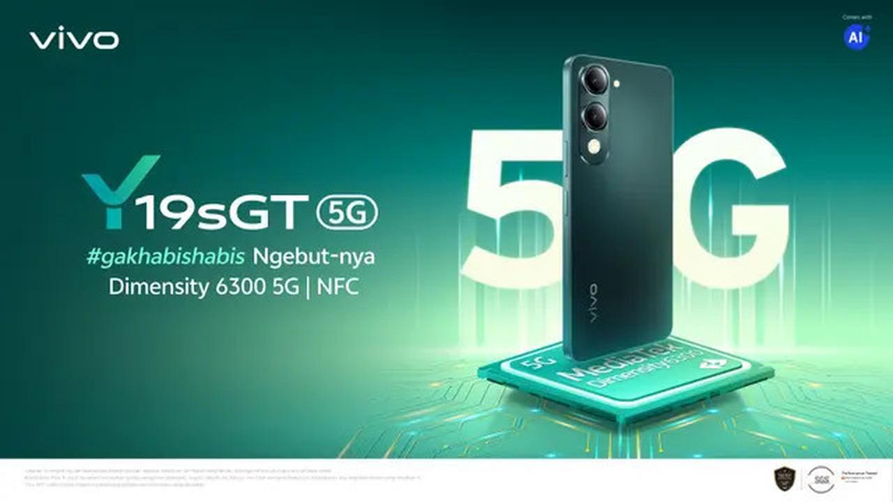 Vivo Y19sGT Meluncur, HP 5G Rp1 Jutaan yang Diklaim Tahan Banting