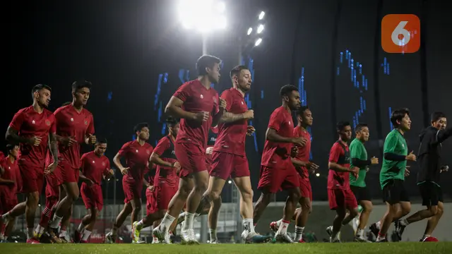 Latihan Timnas Indonesia Menjelang Laga FIFA Matchday Melawan Burundi