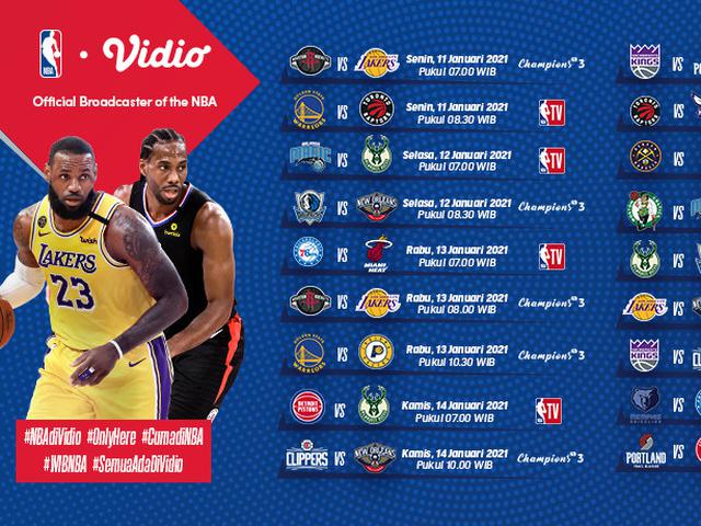 Jadwal Live Streaming Nba Matchweek 4 Di Vidio Waktunya Duel Seru Rockets Vs Lakers Nba Bola 