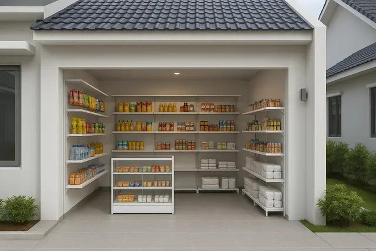 8 Desain Warung Sembako di Garasi Rumah, Ini Model yang Simpel tapi Jadi Magnet Rezeki