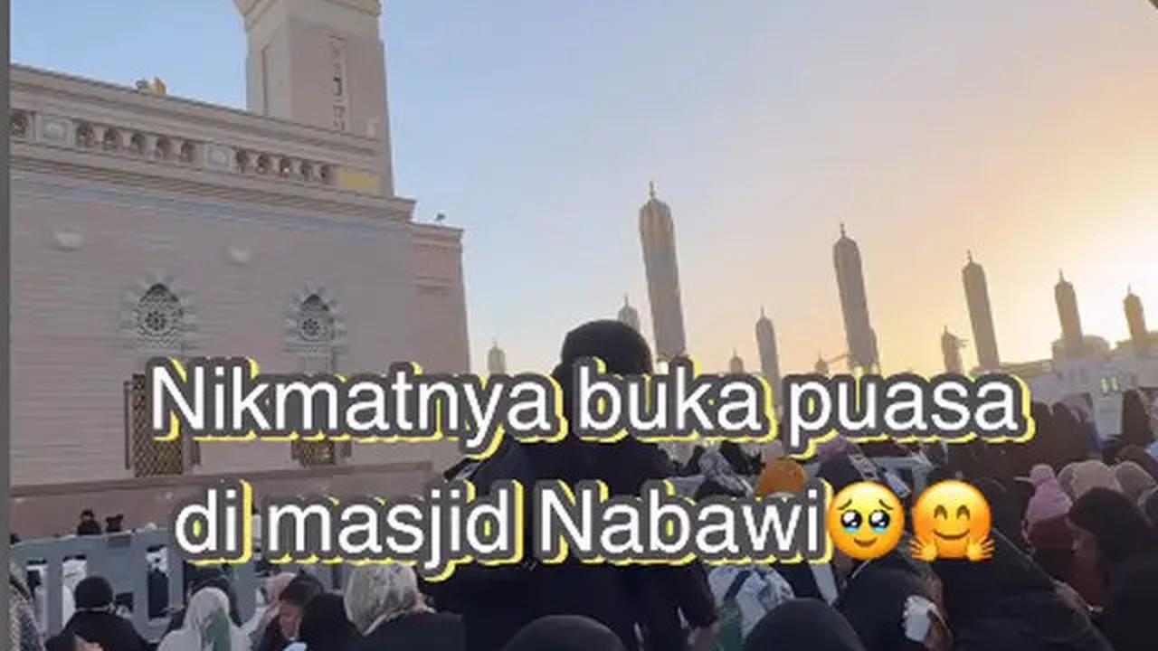 6 Potret Melanie Putria Buka Puasa di Masjid Nabawi, Suasana Syahdu Bikin Rindu