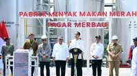 Presiden Jokowi meresmikan Pabrik Percontohan Minyak Makan Merah Pagar Merbau di Kabupaten Deli Serdang, Sumut, Kamis (14/3/2024) (Foto: Istimewa)