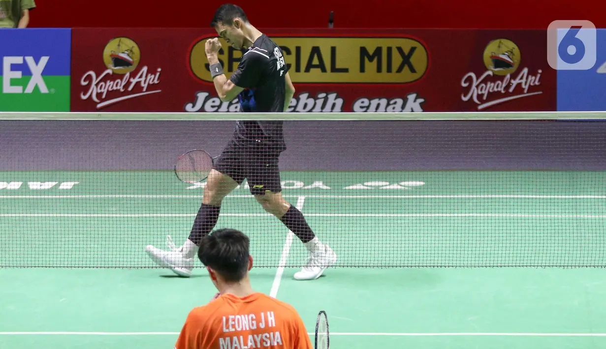 Sebelumnya, Anthony Sinisuka Ginting dan Chico Aura Dwi Wardoyo juga kalah di babak pertama Indonesia Open 2024. (Liputan6.com/Herman Zakharia)