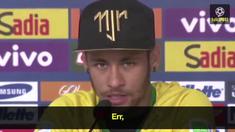 Talksport membuat parodi mengapa Neymar menolak godaan pindah ke klub Manchester United.