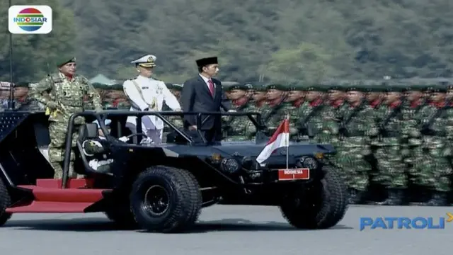 Presiden Jokowi berkeinginan agar TNI menjadi pasukan yang disegani Asia.