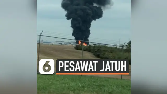 VIDEO: Kecelakaan Pesawat Pengebom Era Perang Dunia II, 7 Tewas