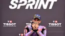 Dengan kemenangan ini, Jorge Martin berhasil menambah 10 poin. Jorge Martin kokoh di posisi puncak klasemen dengan 404 poin. (William WEST/AFP)