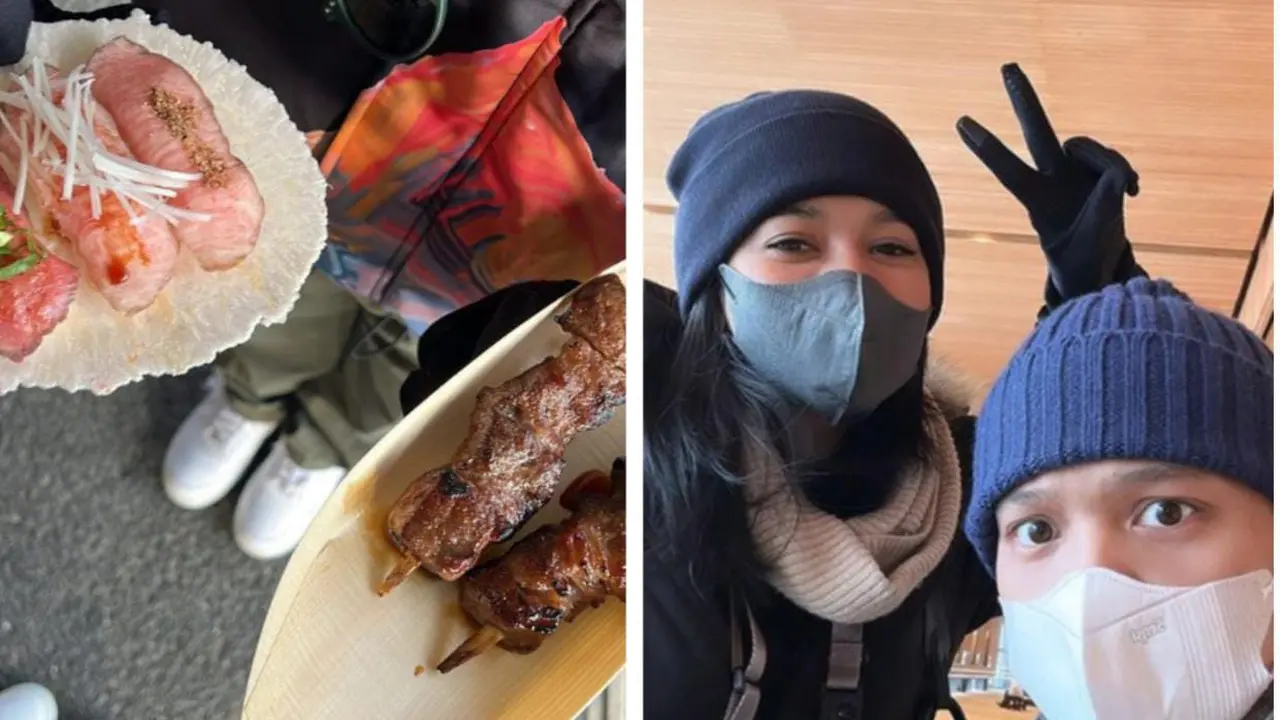 Potret Naysila Mirdad dan Fito Hutagalung Saat Liburan Ke Jepang, Curi Perhatian