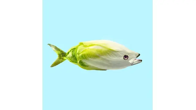 Sayuran mentah ini bertransformasi menjadi seekor ikan.
