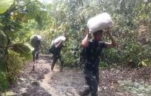 Terjang Cuaca Buruk dan Medan Ekstrem, Satgas Gulbencal–Yonif TP 905/TS Tetap Antar Logistik ke Bonan Dolok