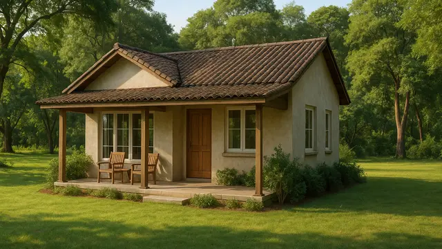 5 Model Rumah Sederhana di Desa dengan Halaman Luas dan Banyak Pepohonan