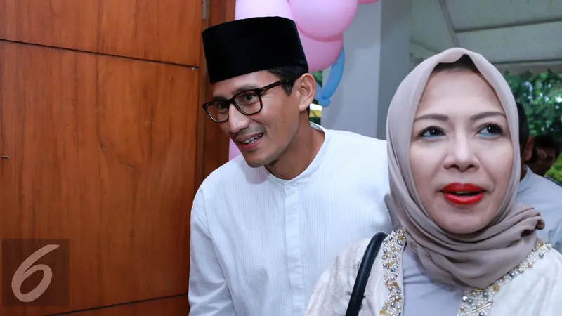 Sandiaga Uno dan istri, Nur Asia