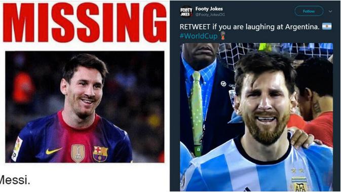 Argentina Terpuruk Ini 10 Meme Kocak Yang Sindir Lionel Messi Citizen6 Liputan6 Com