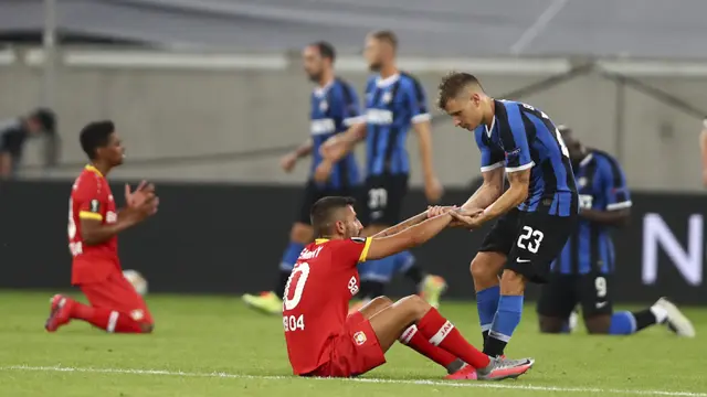 FOTO: Singkirkan Bayer Leverkusen, Inter Milan Melaju ke Semifinal Liga Europa