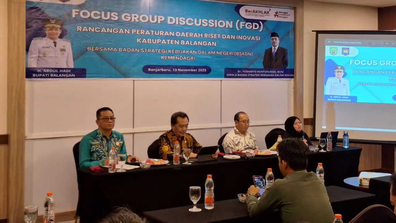 Badan Strategi Kebijakan Dalam Negeri (BSKDN) Kementerian Dalam Negeri (Kemendagri) melakukan validasi lapangan terhadap inovasi daerah Kabupaten Balangan Provinsi Kalimantan Selatan (Istimewa)