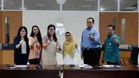 Pertemuan antara perwakilan Unesa dengan Danacita di Gedung Rektorat, Kampus Lidah Wetan, Surabaya pada Selasa, (4/4/2023).