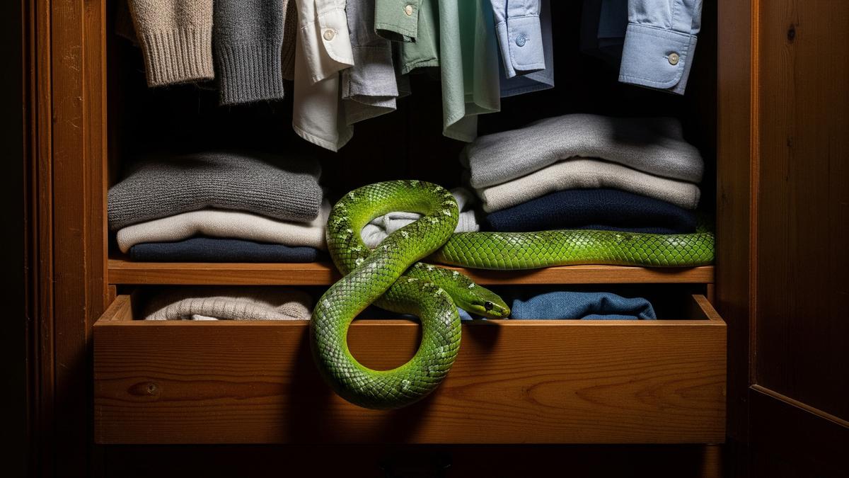 Cara Aman Memindahkan Ular yang Bersembunyi di Dalam Lemari Pakaian
