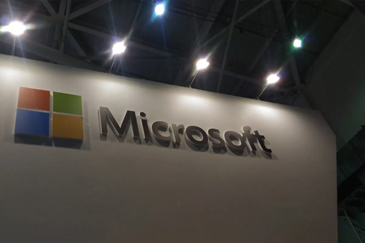 Papan Nama Booth Microsoft di Computex 2017. Liputan6.com/Mochamad Wahyu Hidayat