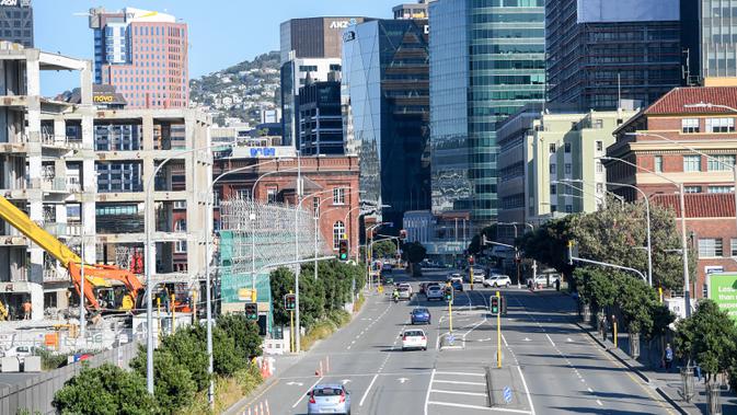 Pemandangan Wellington, Selandia Baru pada 9 Juni 2020. Produk Domestik Bruto (PDB) Selandia Baru turun 12,2 persen pada kuartal Juni 2020, yang merupakan rekor penurunan kuartalan terbesar, akibat penerapan pembatasan COVID-19 yang berdampak terhadap aktivitas ekonomi. (Xinhua/Guo Lei)
