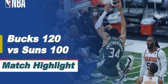 VIDEO: Laga Seru Antara Milwaukee Bucks Vs Phoenix Suns di Game 3 Final NBA 2021