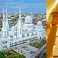 Potret Suasana Kemegahan Masjid Sheikh Zayed Solo (Sumber: Facebook/Don Asmoro, Instagram/gibran_rakabuming)