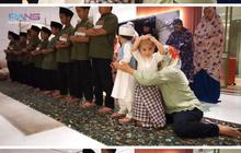 Tingkah Gemas Rayyanza saat Salat Berjamaah, Sujud Sendiri Berkali-kali Sampai Joget Baby Shark