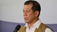 Ketua Gugus Tugas Doni Monardo menyampaikan arahan Presiden Jokowi pada 29 Mei 2020 terkait 102 kabupaten/kota yang masuk zona hijau di Graha BNPB, Jakarta, Sabtu (30/5/2020). (Dok Badan Nasional Penanggulangan Bencana/BNPB)