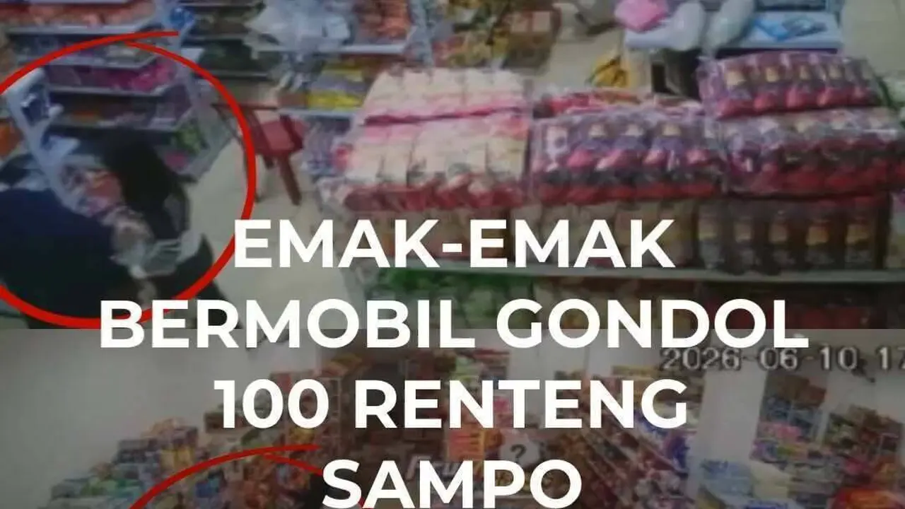 Emak - Emak Bermobil Gondol 100 Renteng Shampo