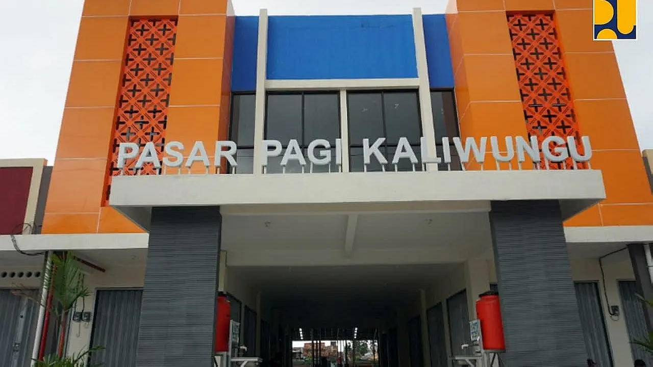 Pembangunan Pasar Pagi Kaliwungu di Kabupaten Kendal, Jawa Tengah telah selesai. (Dok Kementerian PUPR)
